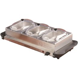 4.5 Qt,  3 Pan Buffet Server & Warming Tray