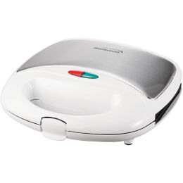 White Nonstick Compact Dual Sandwich Maker