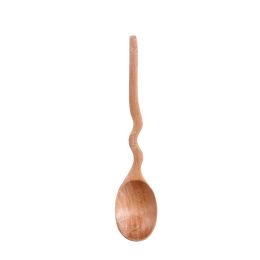 Set of 2 Refined Wooden Children Crank Spoon