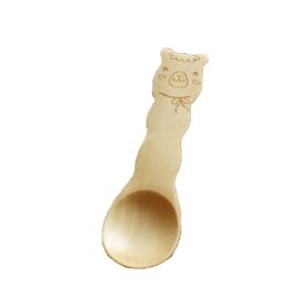 Set of 2 Creative Wooden Tea Spoon (Bear) and Ice Cream Scoop