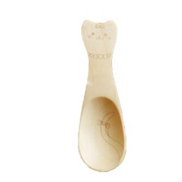 Set of 2 Creative Wooden Tea Spoon(Cat&Necklace) and Ice Cream Scoop