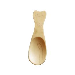 Set of 2 Creative Wooden Tea Spoon (Cat & Bell) and Ice Cream Scoop