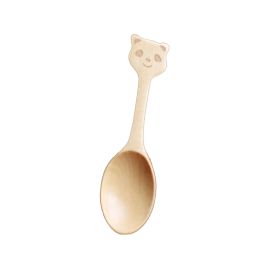 Set of 2 Creative Wooden Tea Spoon (Panda), and Ice Cream Scoop