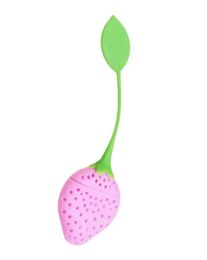 Pink Strawberry Shaped Non-toxic Tea Mesh Strainer