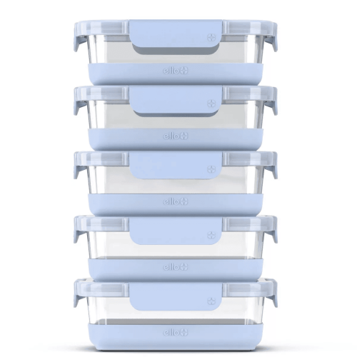 10pc Glass Meal Prep Food Storage Container Set Blue 10pc Glass Meal Prep Food Storage Container Set Blue