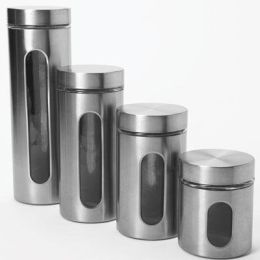 SS Canister Set 4 Pc