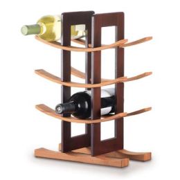 Bamboo Wine Rack/Espresso Accents