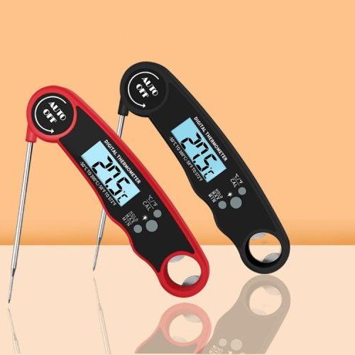 Digital Meat Thermometer with Probe - Waterproof;  Kitchen Instant Read Food Thermometer for Cooking;  Baking;  Liquids;  Candy;  Grilling BBQ &